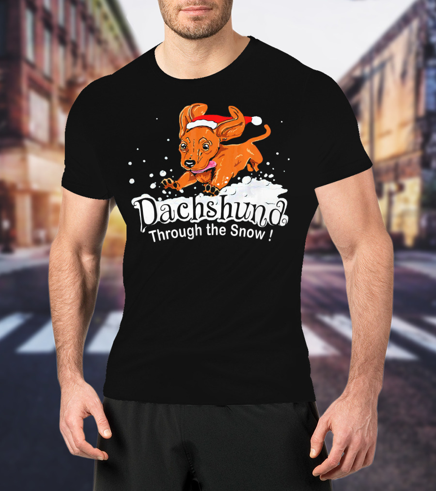Dachshund Through The Snow T-Shirt