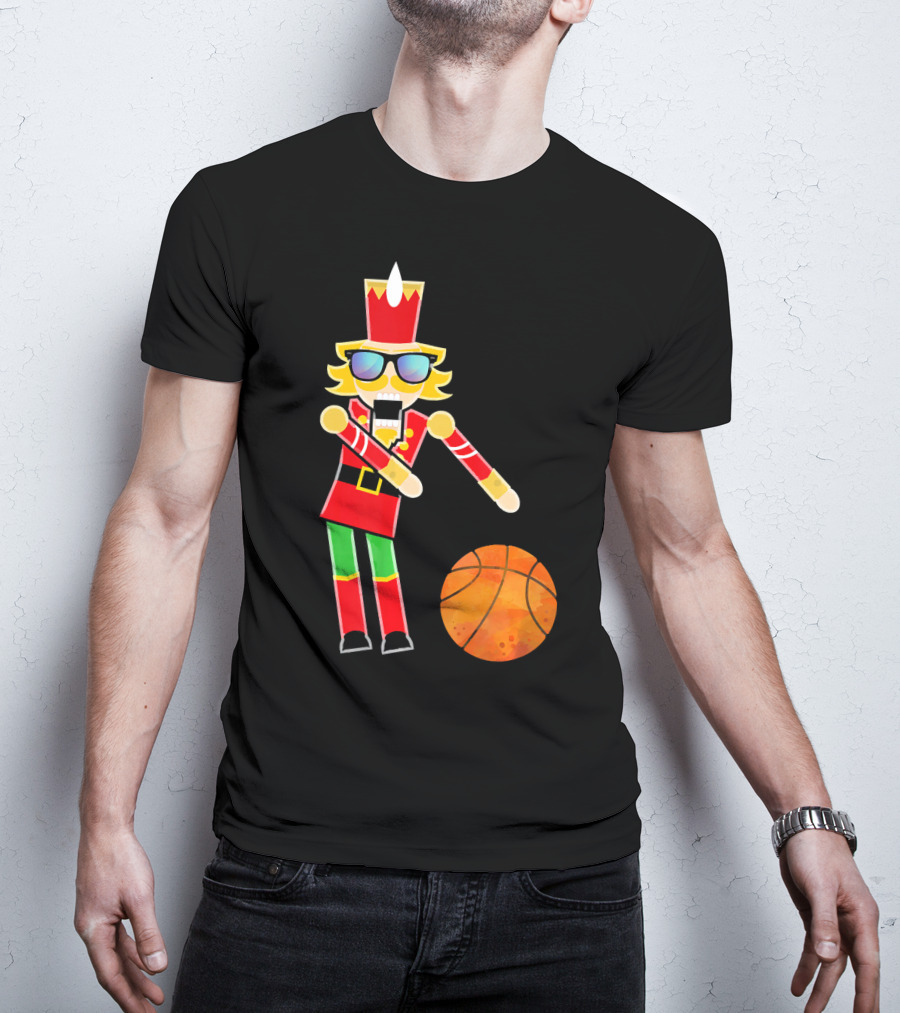 Christmas Nutcracker Basketball Floss Dance T-Shirt