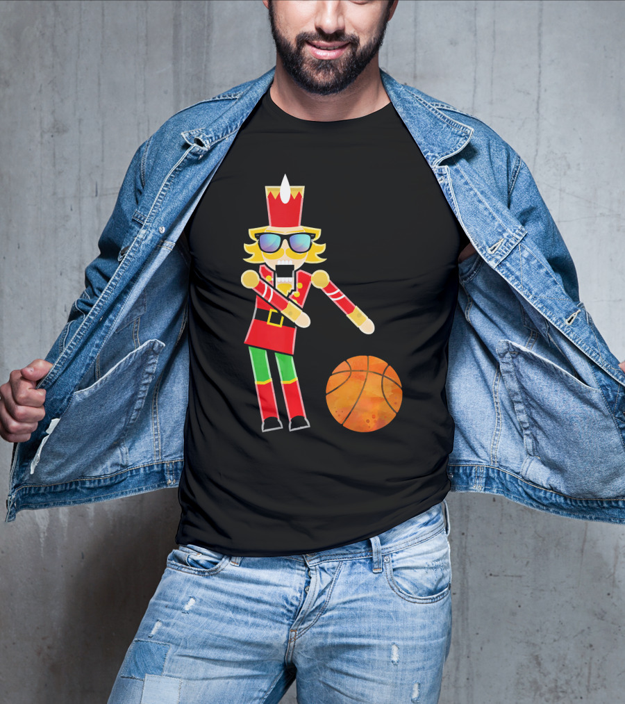 Christmas Nutcracker Basketball Floss Dance T-Shirt