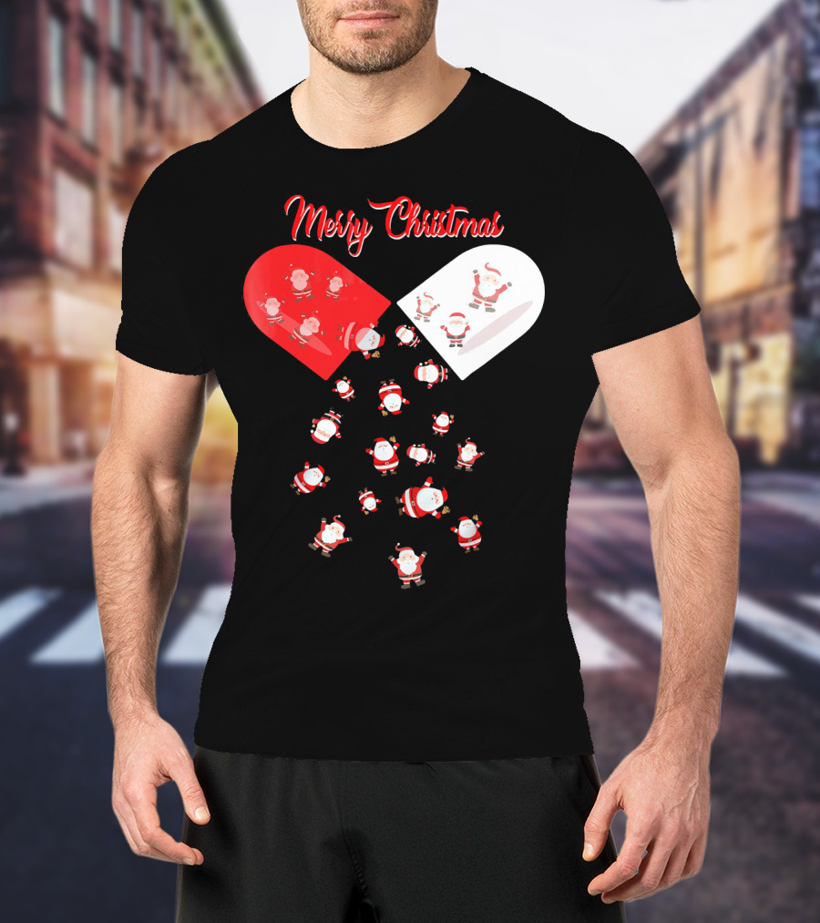 Merry Christmas Santa Capsule Fun T-Shirt