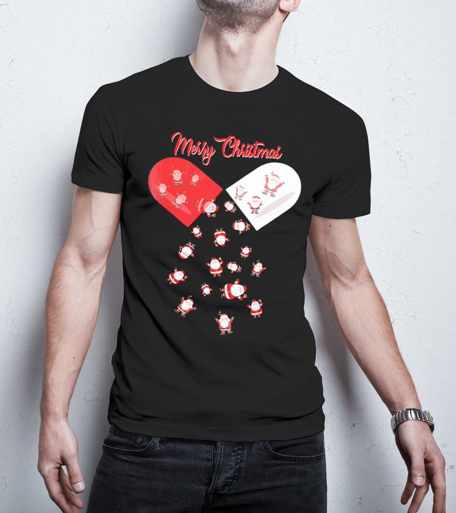 Merry Christmas Santa Capsule Fun T-Shirt