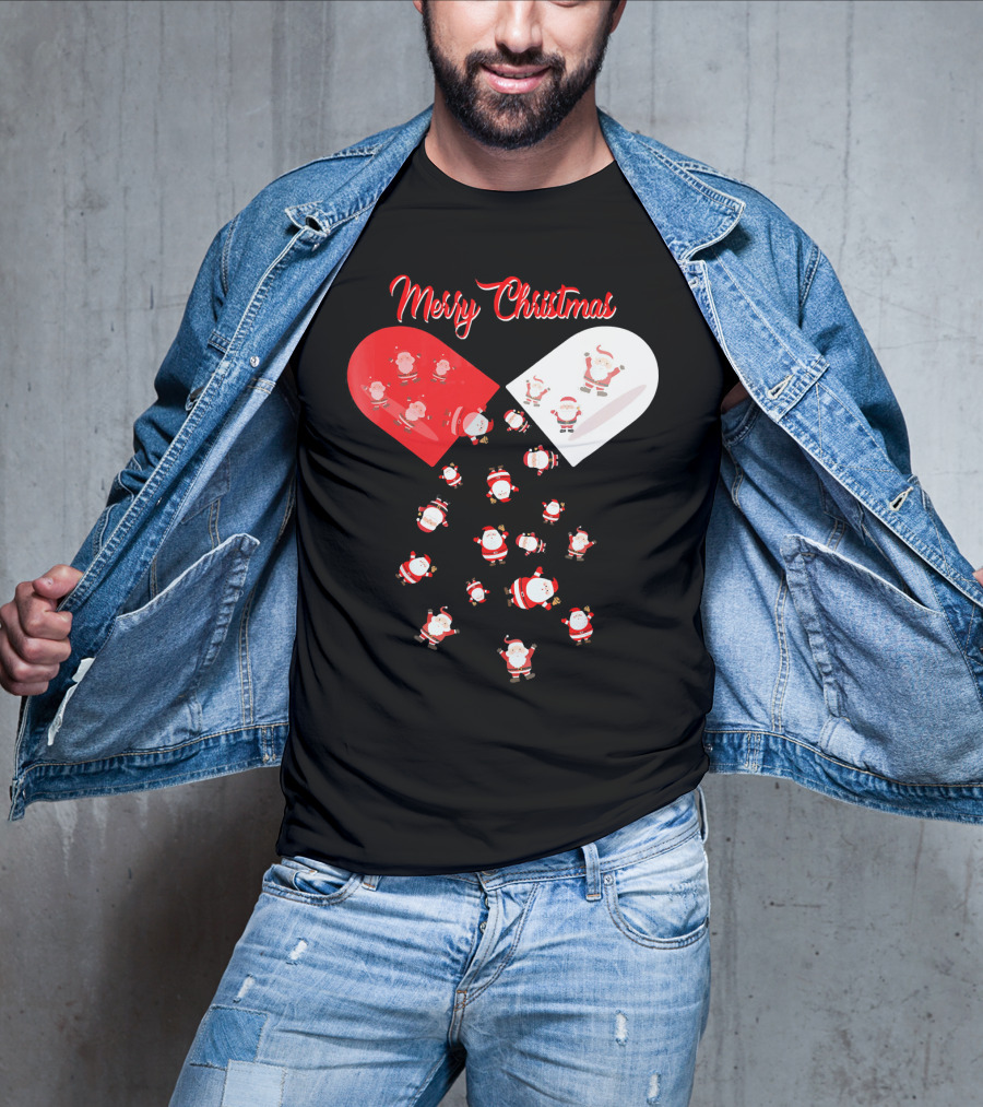 Merry Christmas Santa Capsule Fun T-Shirt