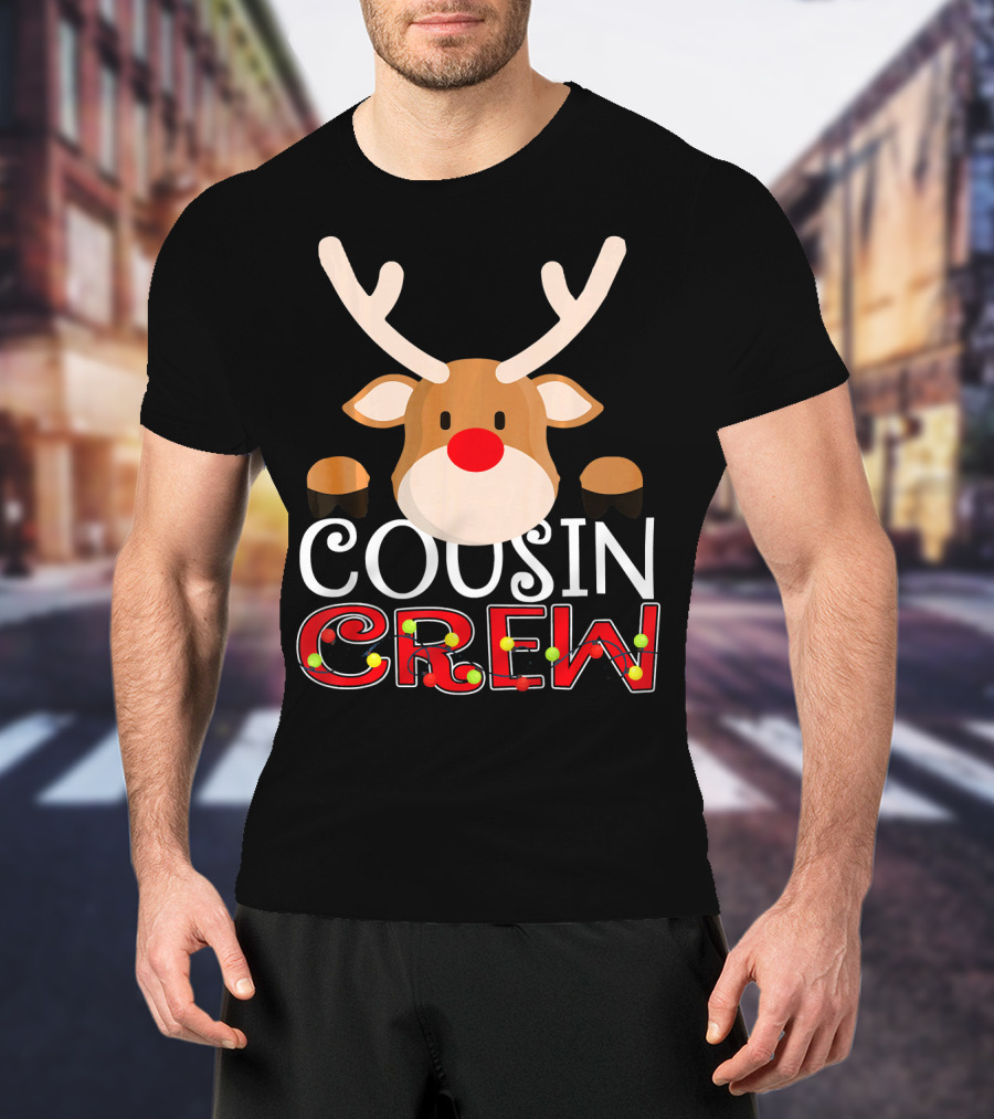 Cousin Crew Reindeer Kids Matching Family T-Shirt