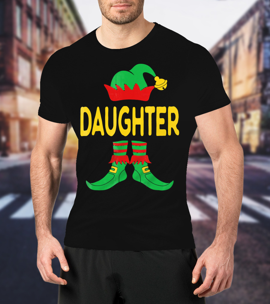 Daughter Elf Christmas Family Matching Outfits T-Shirt