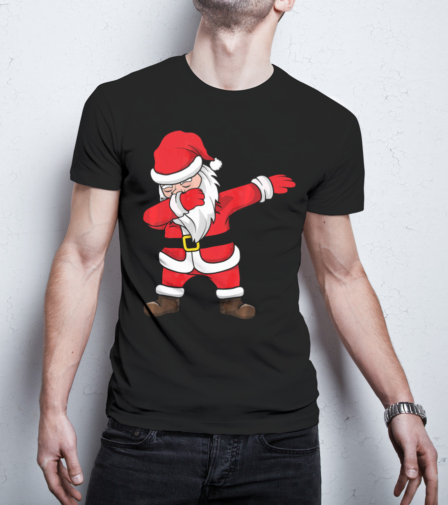 Dabbing Santa Kids Funny Claus Dab Christmas Dance T-Shirt