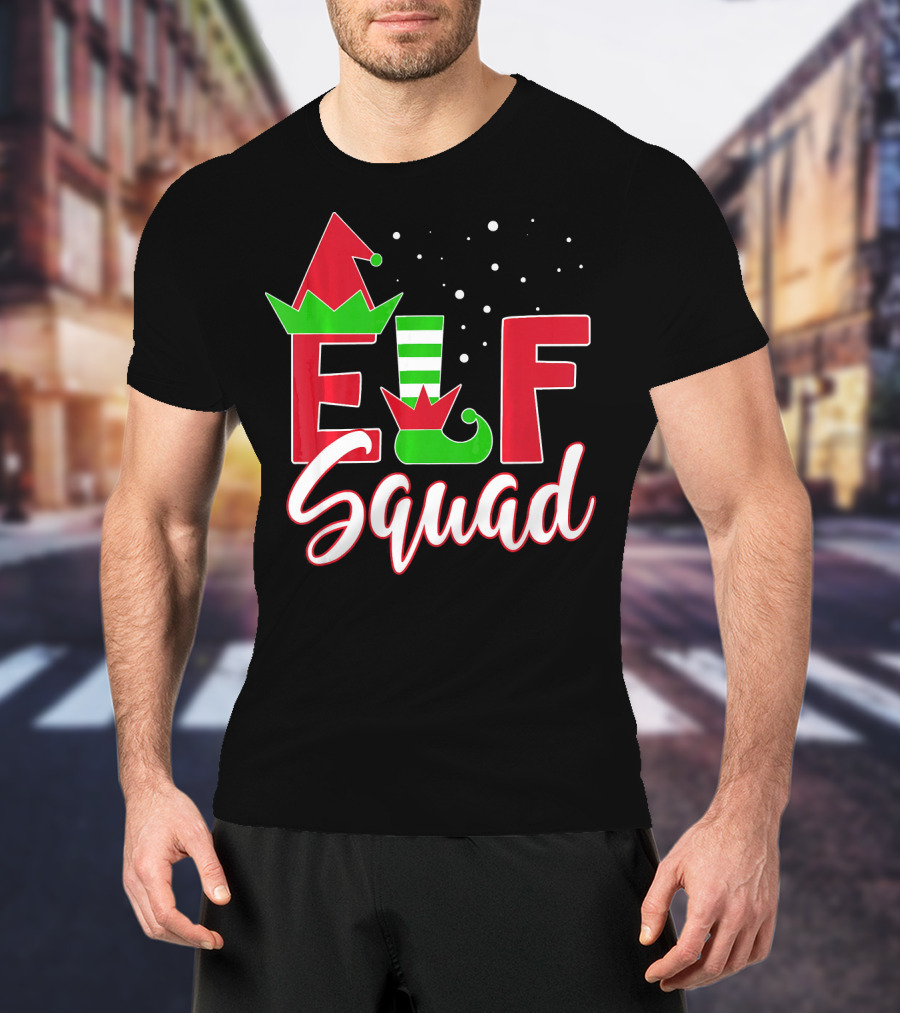 Elf Squad Christmas Teachers Holiday Team T-Shirt
