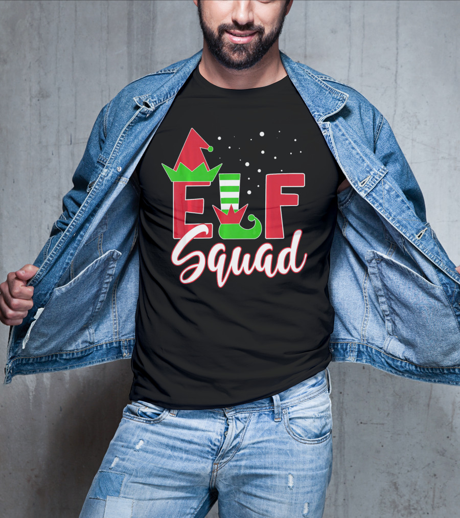 Elf Squad Christmas Teachers Holiday Team T-Shirt