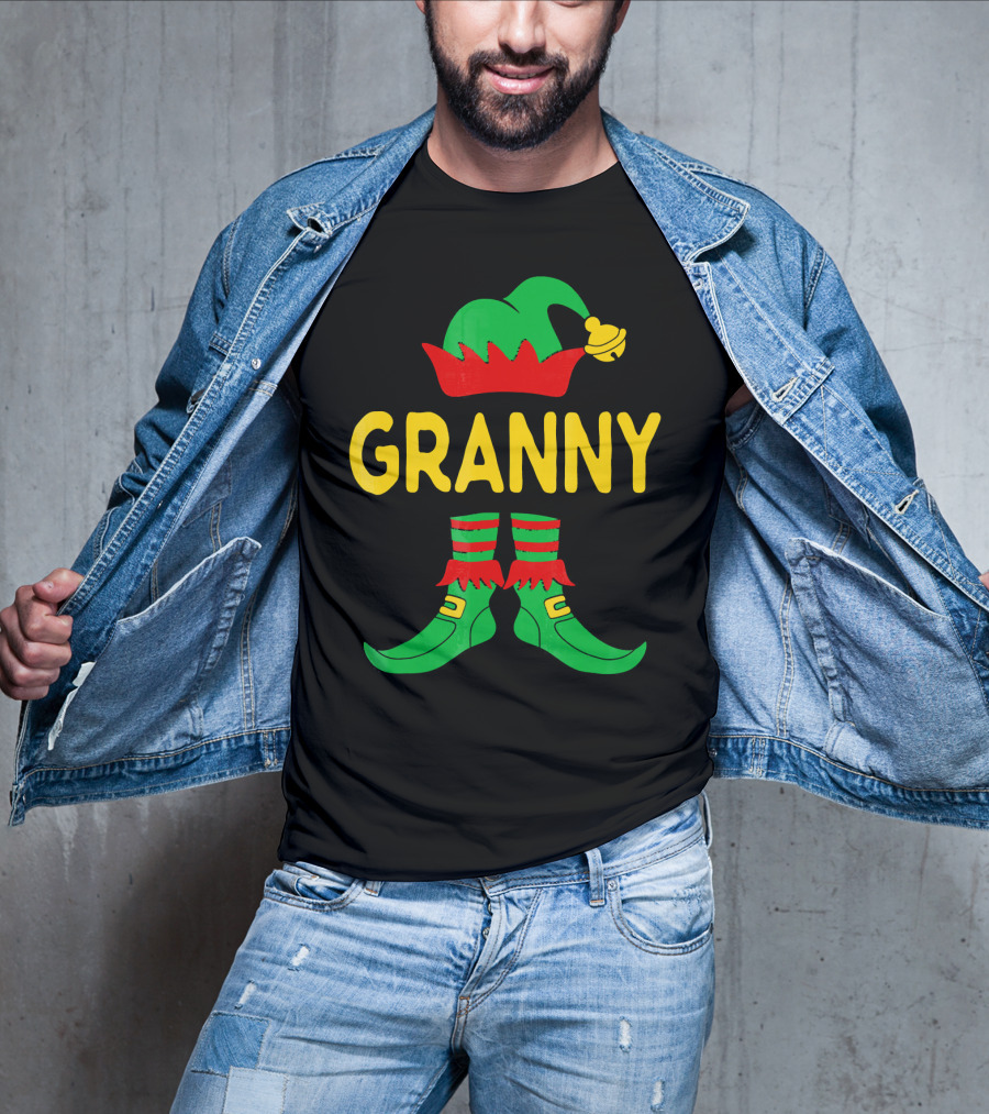 Granny Elf Christmas Family Matching T-Shirt