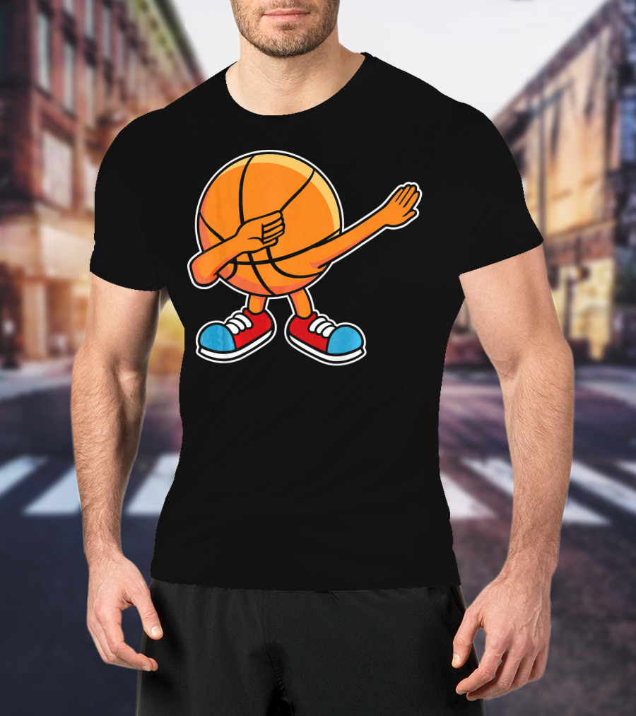 Dabbing Basketball Character With Sneakers T-Shirt