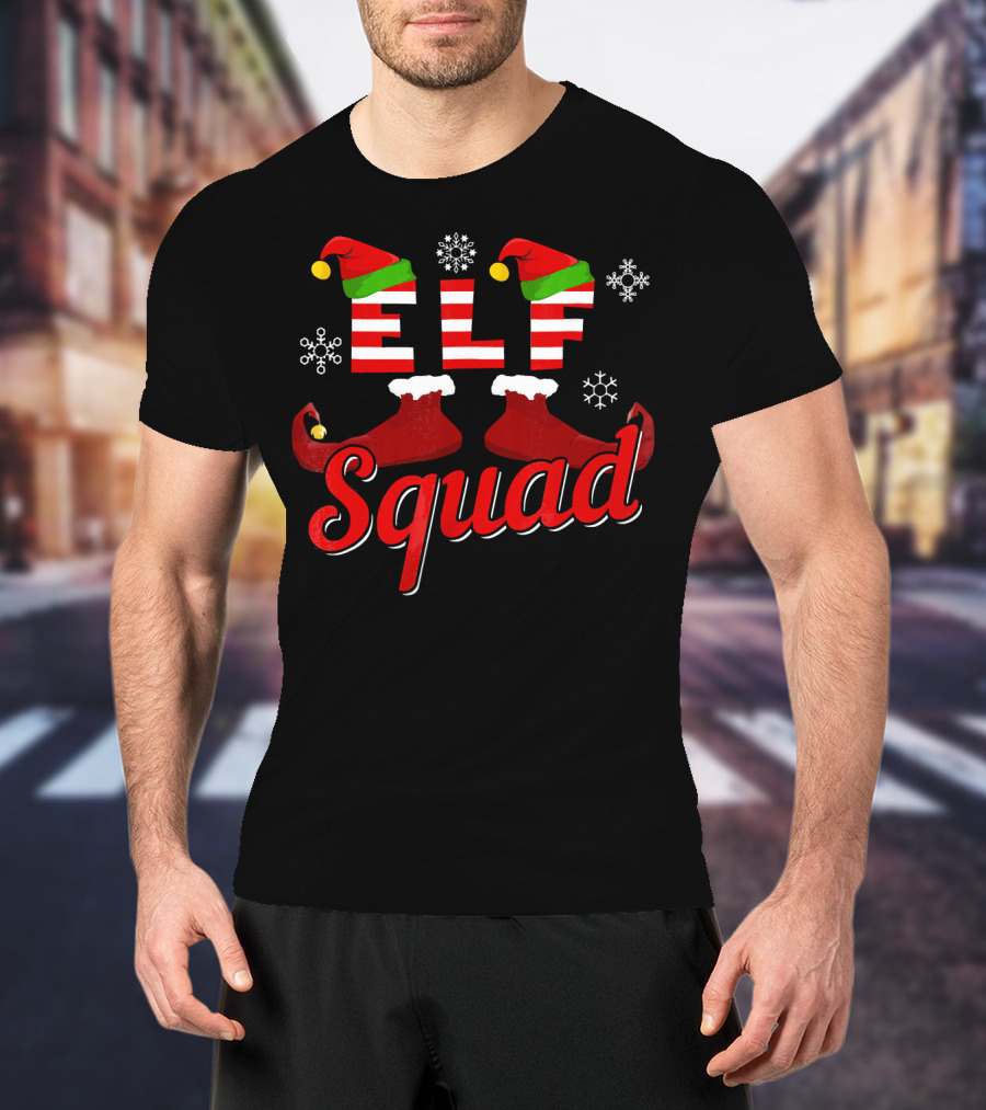 ELF Squad Christmas Family Matching Holiday T-Shirt