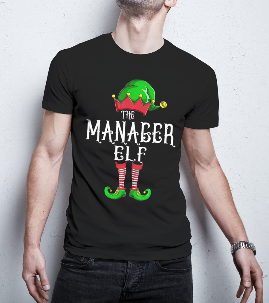 The Manager Elf Christmas Costume T-Shirt