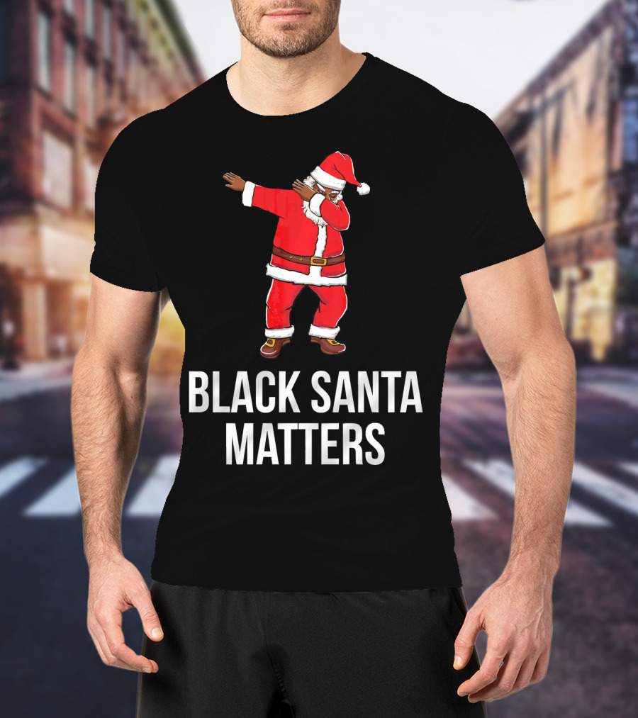 Black Santa Matters Dabbing Santa T-Shirt