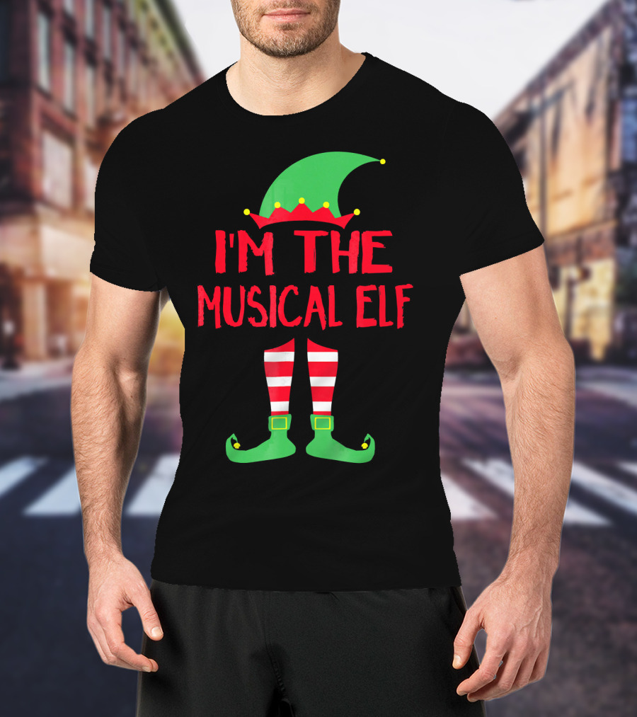 I'm The Musical Elf Matching Family Christmas Pajama Party T-Shirt