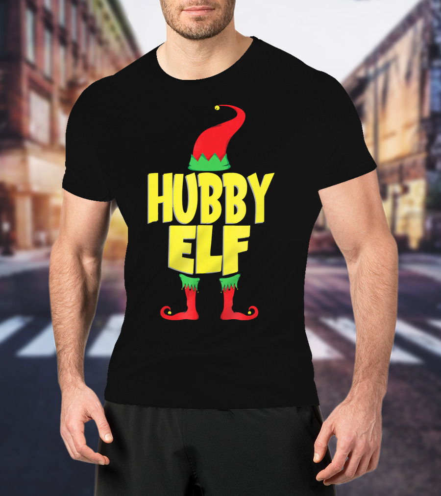 Hubby Elf Christmas Cute Cou T-Shirt
