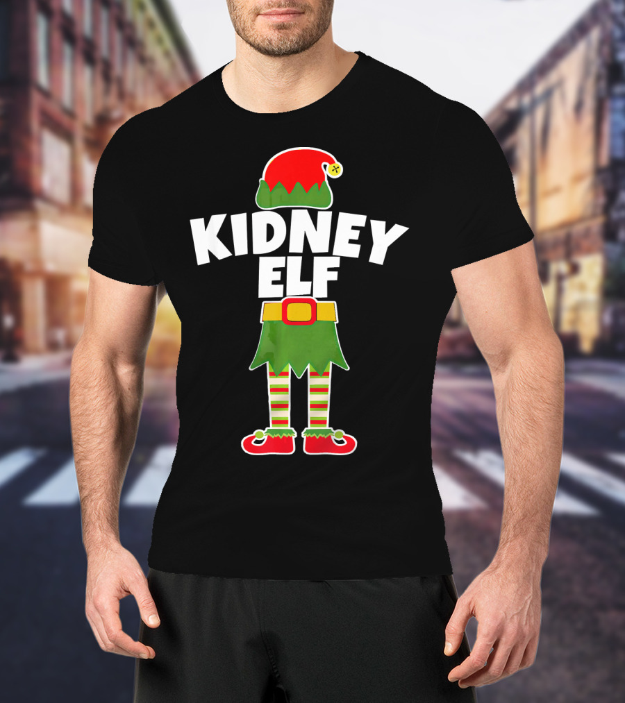 Kidney Elf Nephrologist Nephrology Nurse Christmas T-Shirt