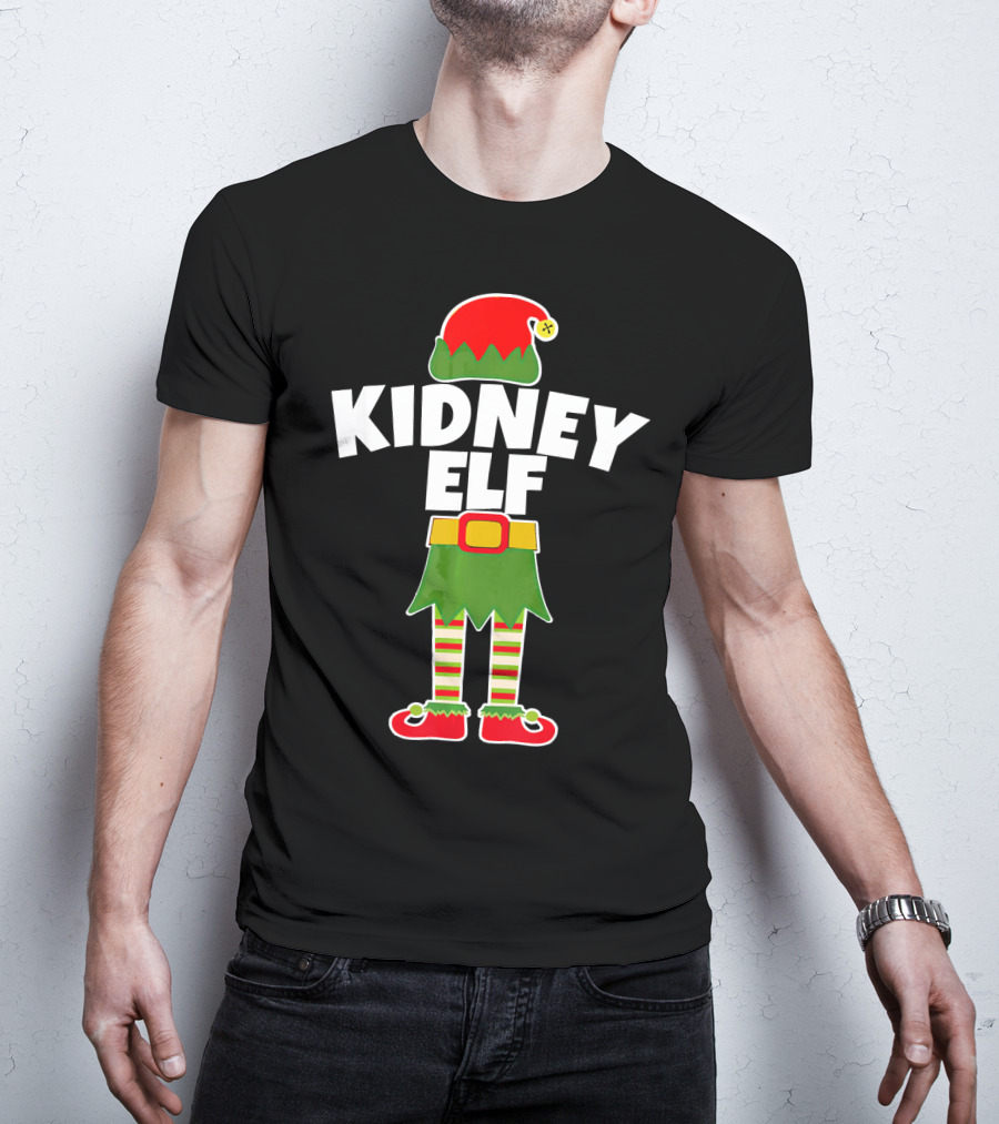Kidney Elf Nephrologist Nephrology Nurse Christmas T-Shirt