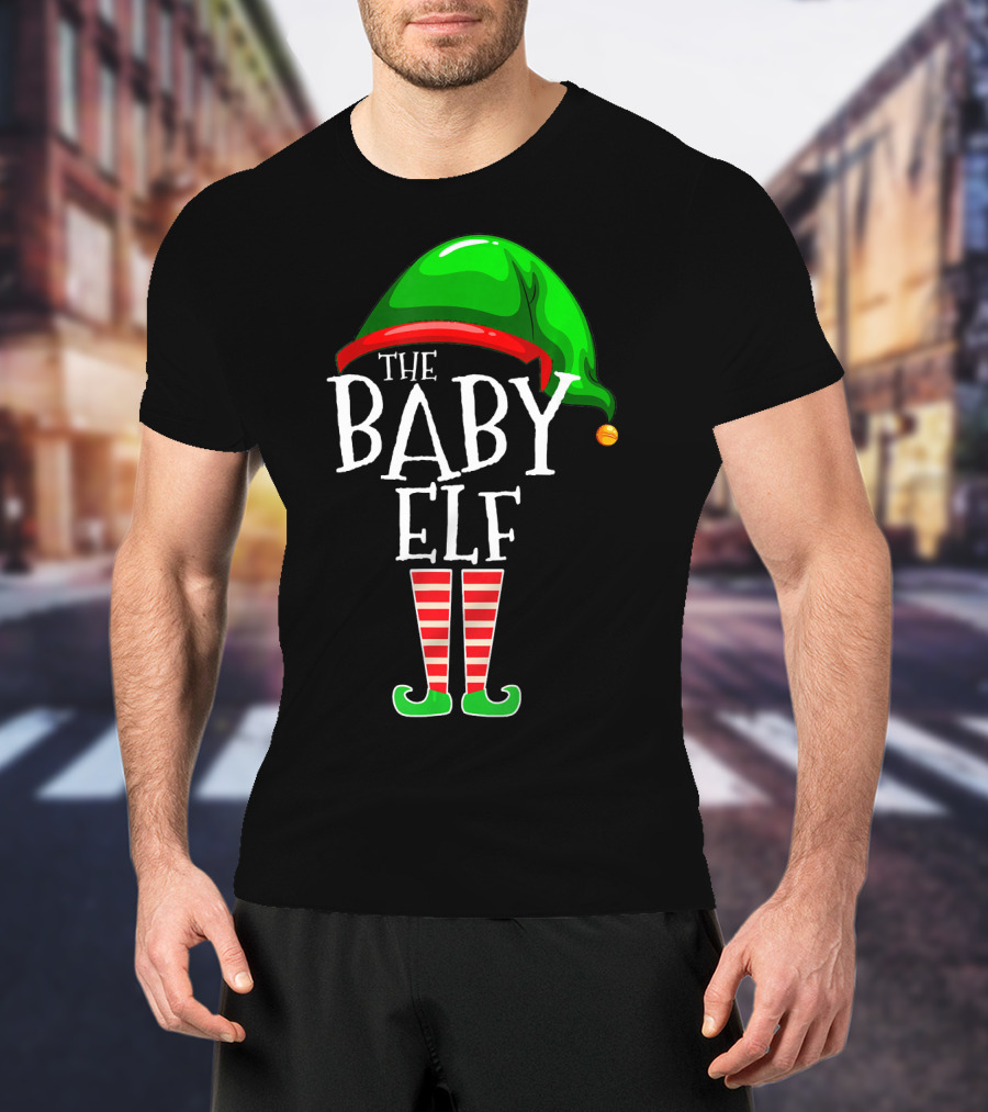 The Baby Elf Group Matching Family Christmas T-Shirt