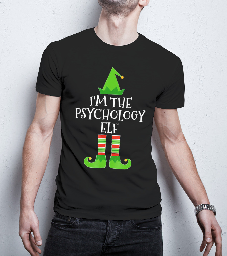 I'm The Psychology Elf Matching Group Christmas T-Shirt