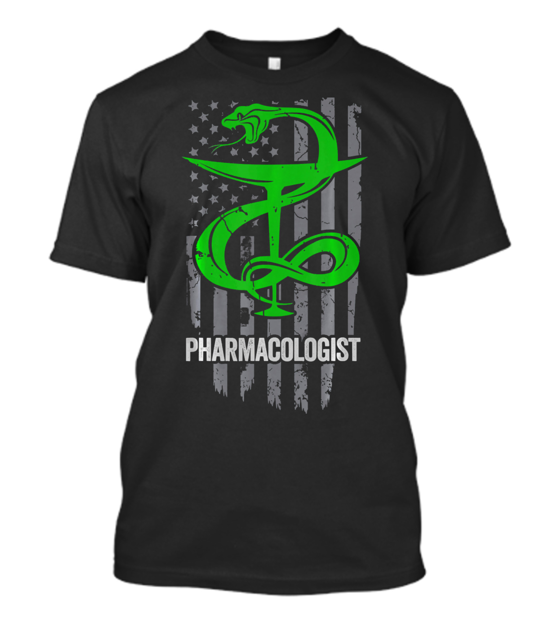 Pharmacologist American Flag Snake T-Shirt