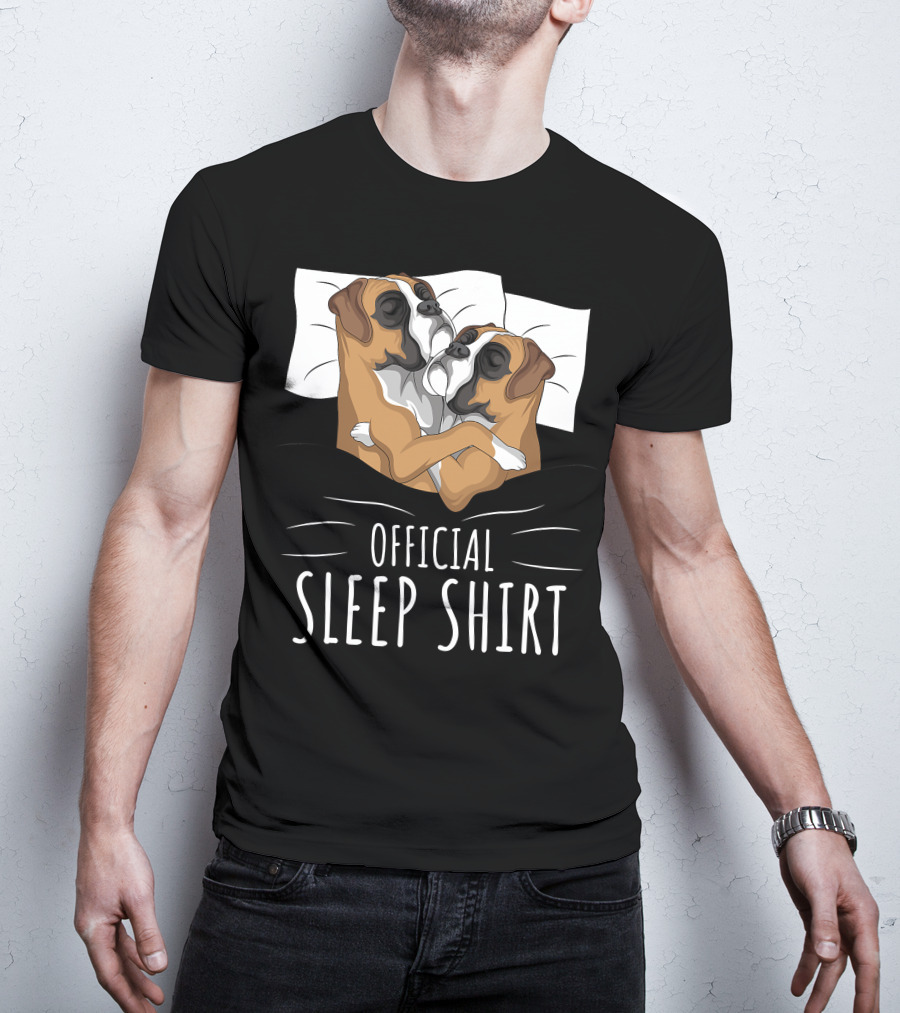 Boxer Dog Official Sleep T-Shirt