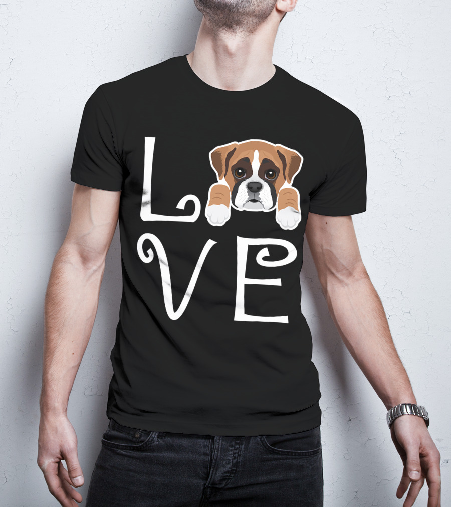 Love Boxer Puppy Dog Owner Boxer Love T-Shirt