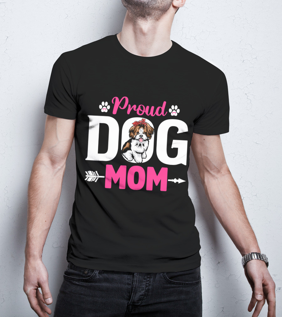 Proud Dog Mom Shih Tzu T-Shirt