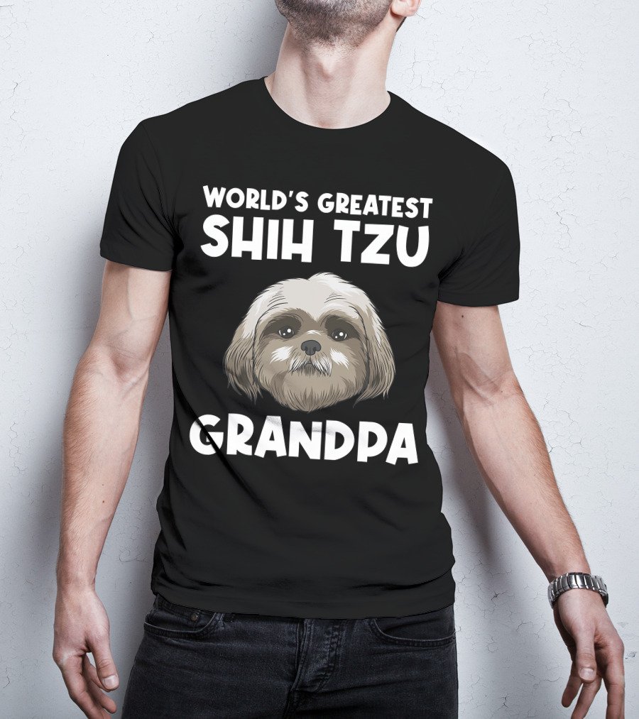 World's Greatest Shih Tzu Grandpa T-Shirt