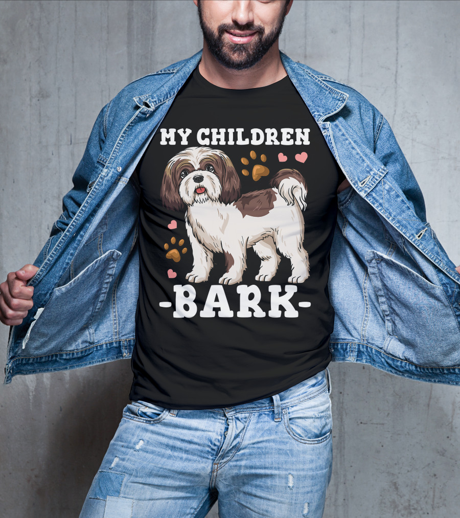 Shih Tzu Paw Heart Bark T-Shirt
