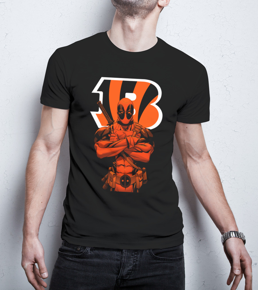 Cincinnati Bengals Deadpool Crossover Fan T-Shirt