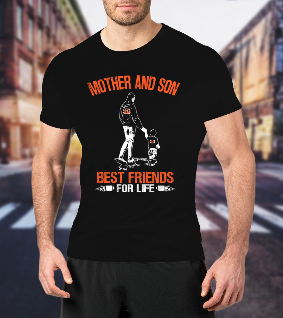 Cincinnati Bengals Mother And Son Best Friends For Life T-Shirt