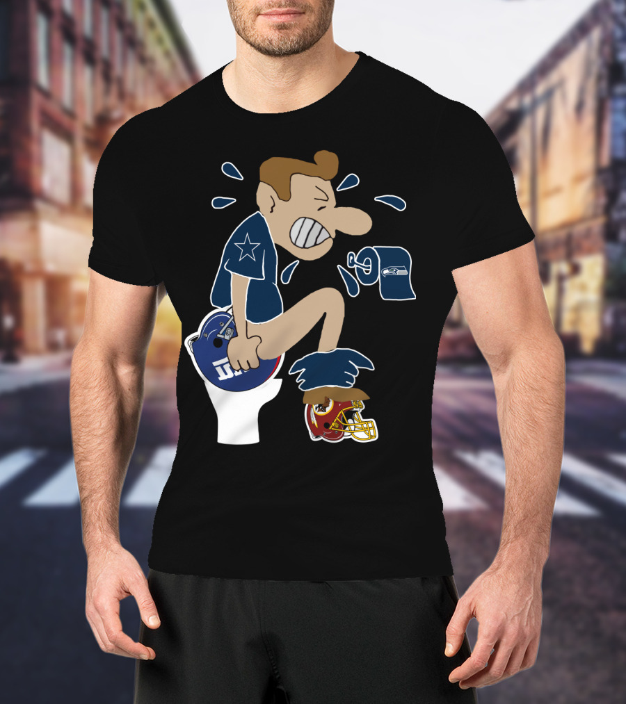 Dallas Cowboys Rivalry Giants Redskins Seahawks Humorous T-Shirt