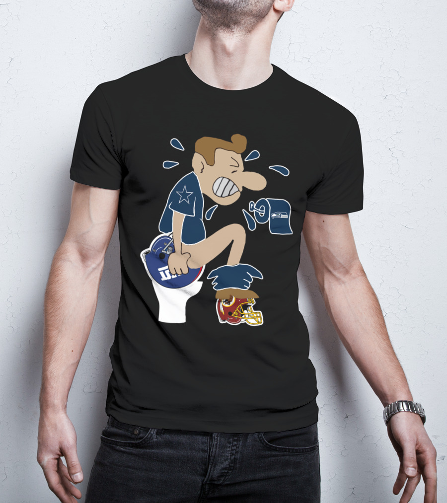 Dallas Cowboys Rivalry Giants Redskins Seahawks Humorous T-Shirt