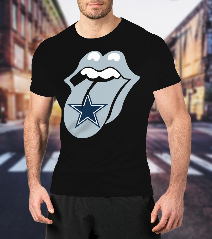 Dallas Cowboys Star With Tongue T-Shirt