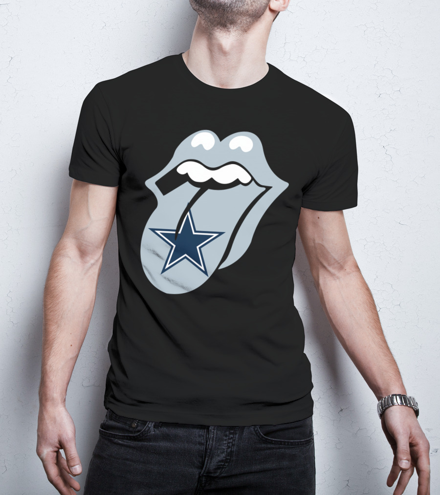 Dallas Cowboys Star With Tongue T-Shirt