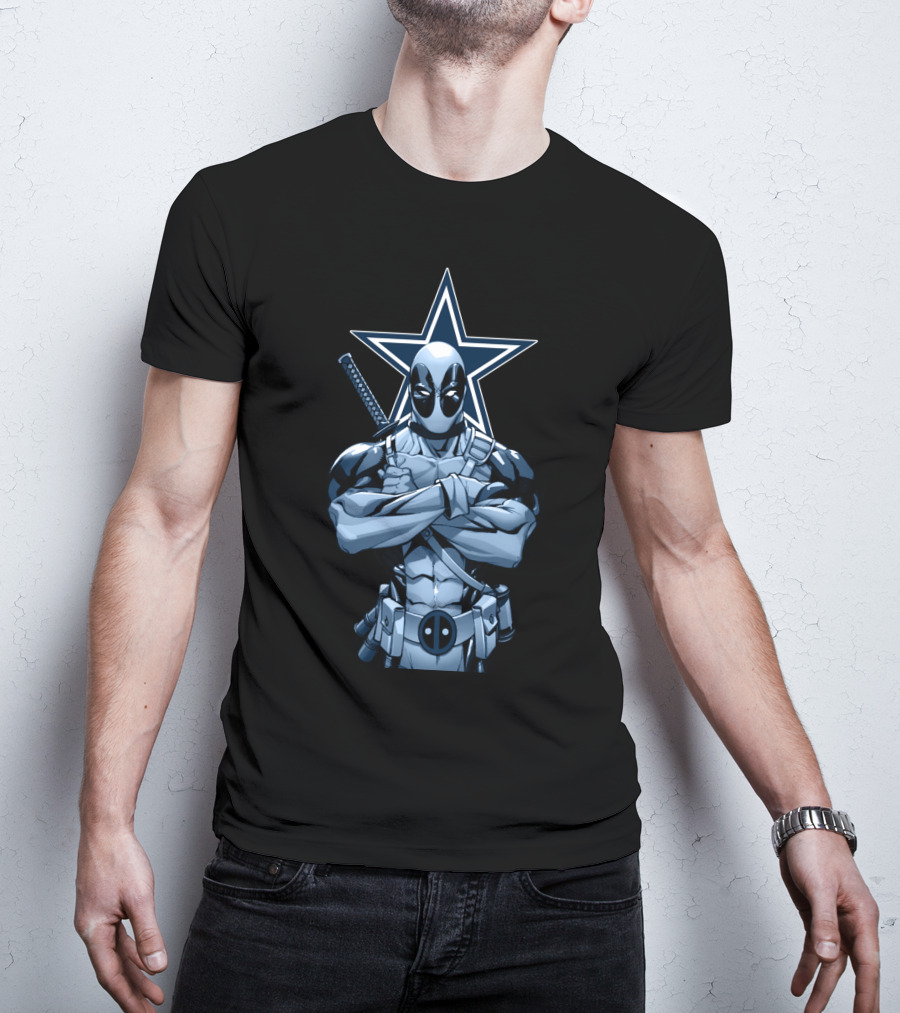 Deadpool Dallas Cowboys Star T-Shirt