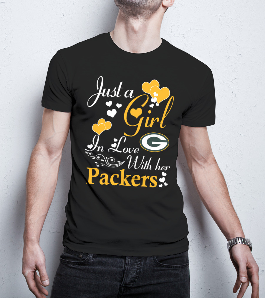 Just A Girl In Love With Her Green Bay Packers T-Shirt