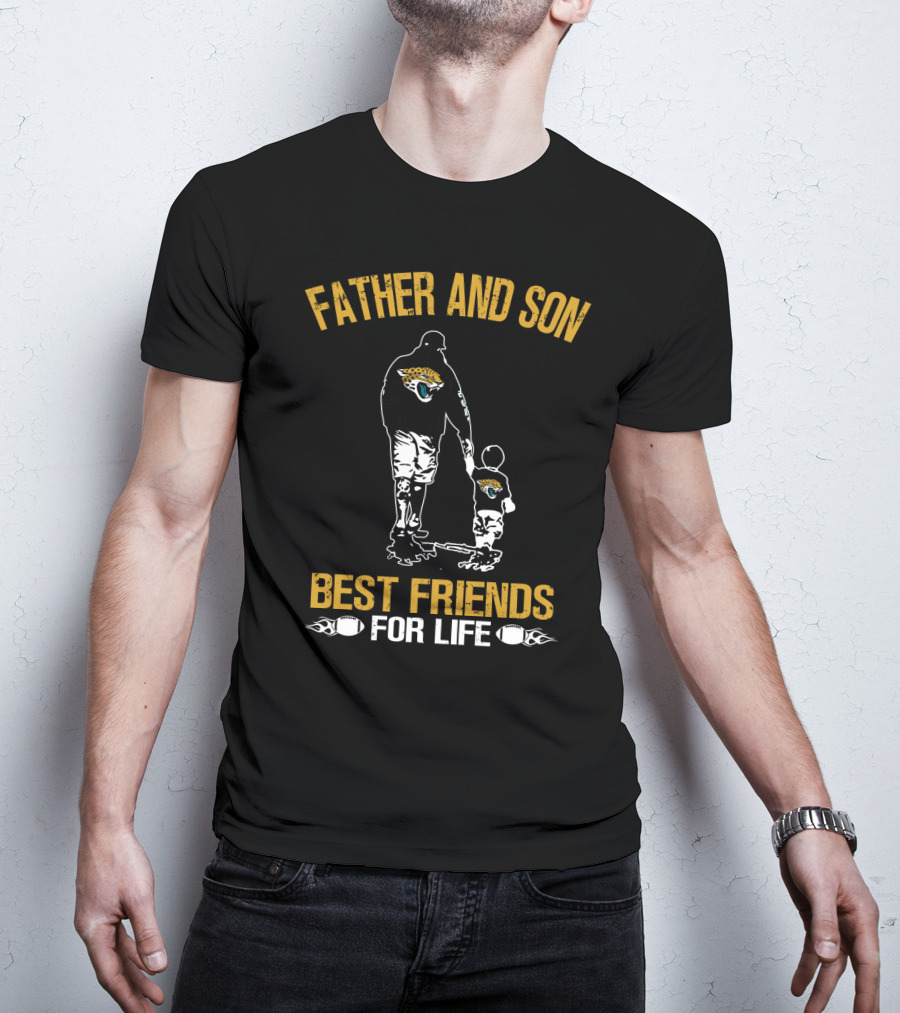 Jacksonville Jaguars Father And Son Best Friends For Life T-Shirt