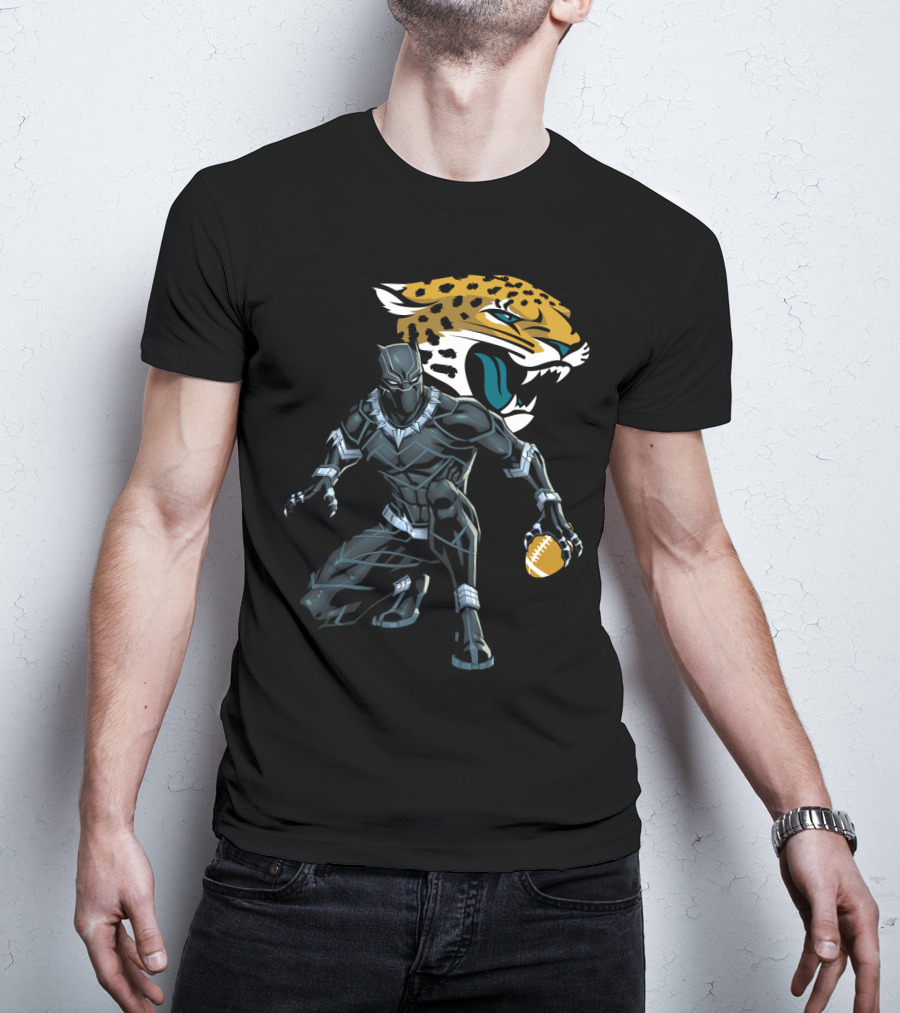 Jacksonville Jaguars Panther Crossover Football T-Shirt