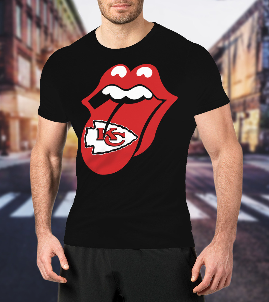 Kansas City Chiefs Kc Arrowhead Tongue T-Shirt