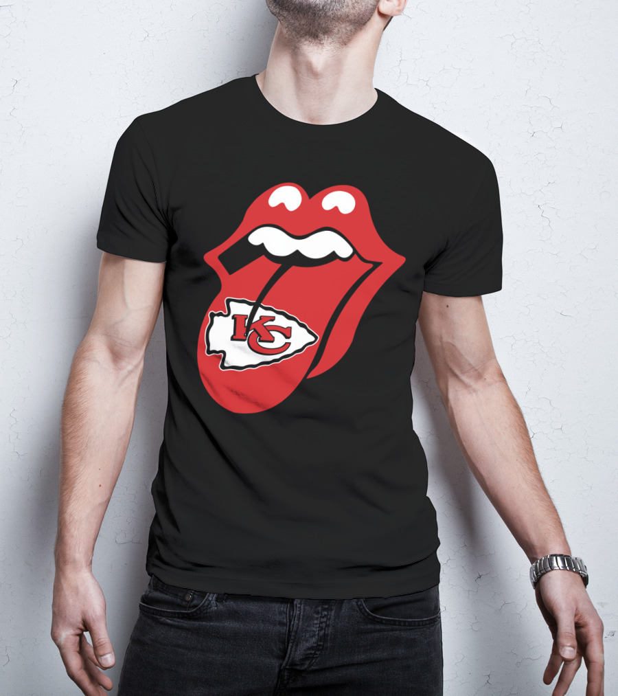 Kansas City Chiefs Kc Arrowhead Tongue T-Shirt