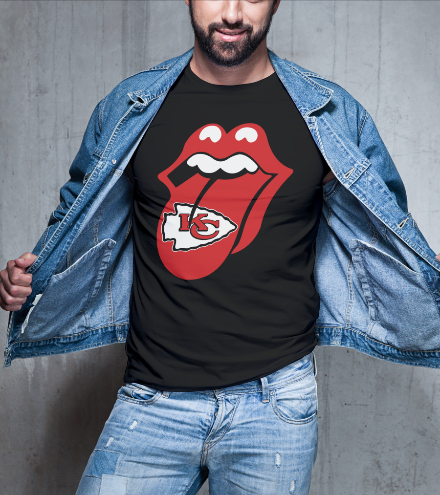 Kansas City Chiefs Kc Arrowhead Tongue T-Shirt