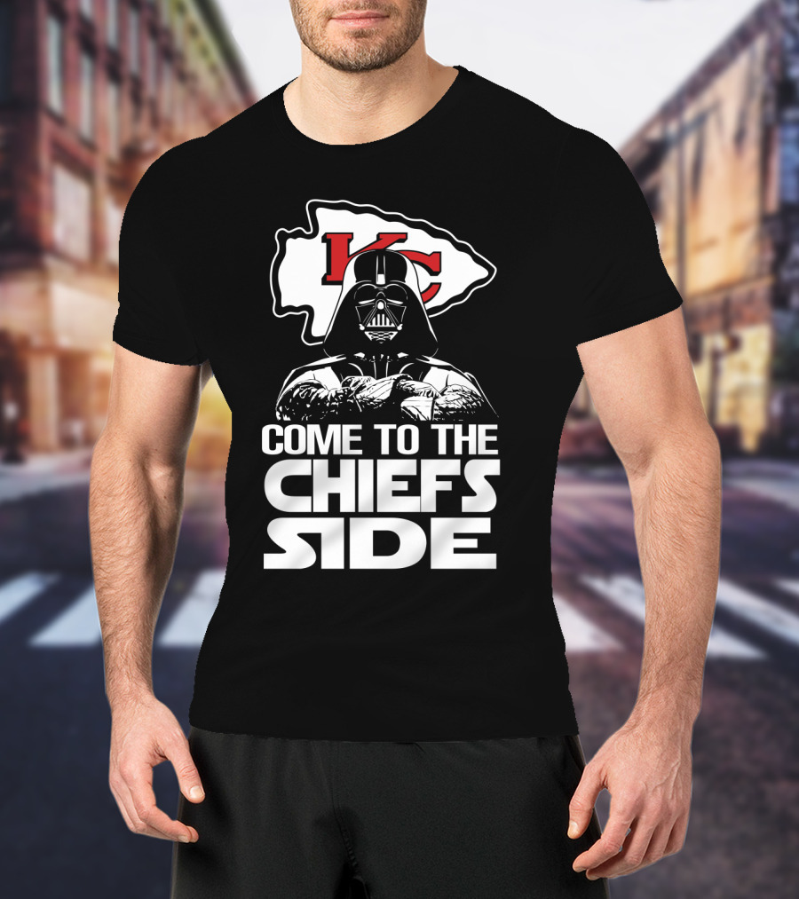 Come To The Chiefs Side Kansas City Chiefs Darth Vader T-Shirt