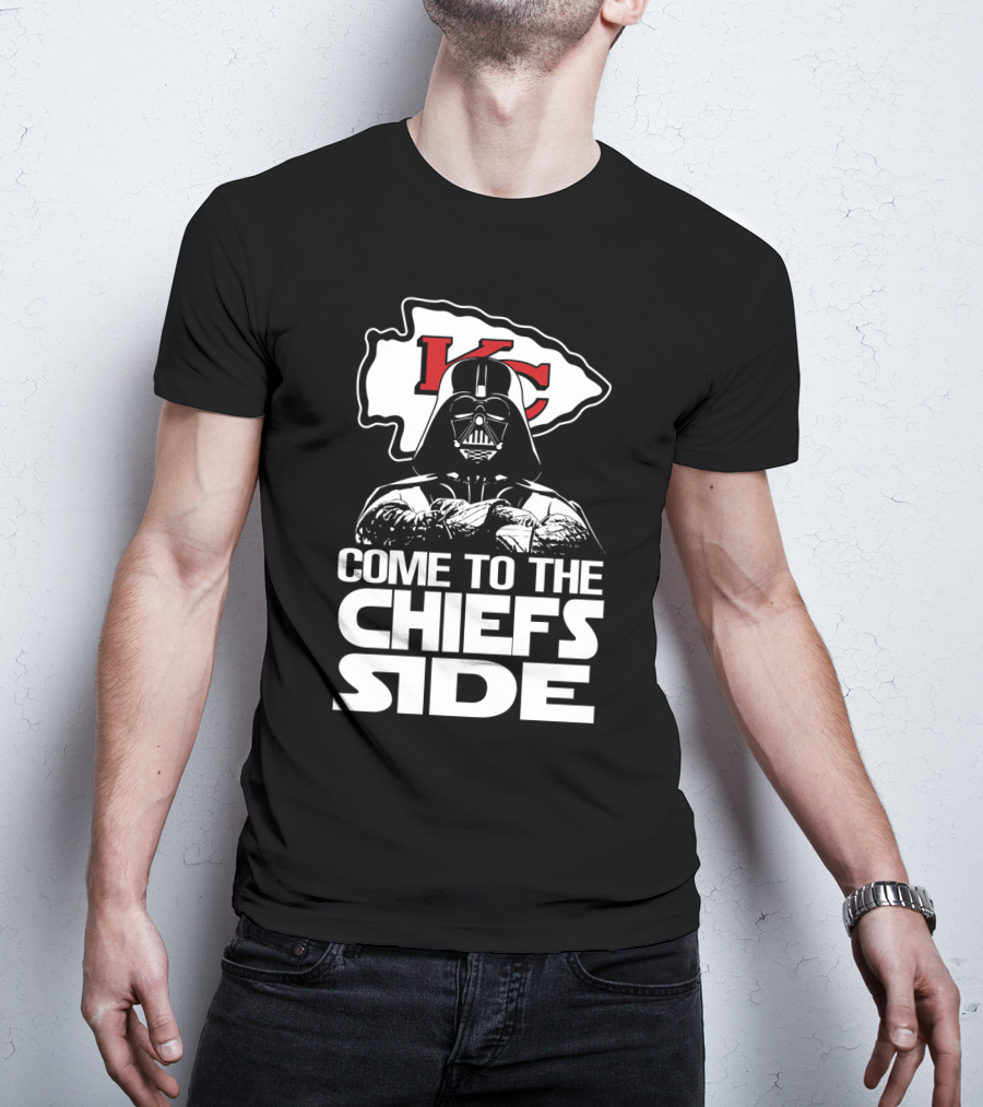 Come To The Chiefs Side Kansas City Chiefs Darth Vader T-Shirt