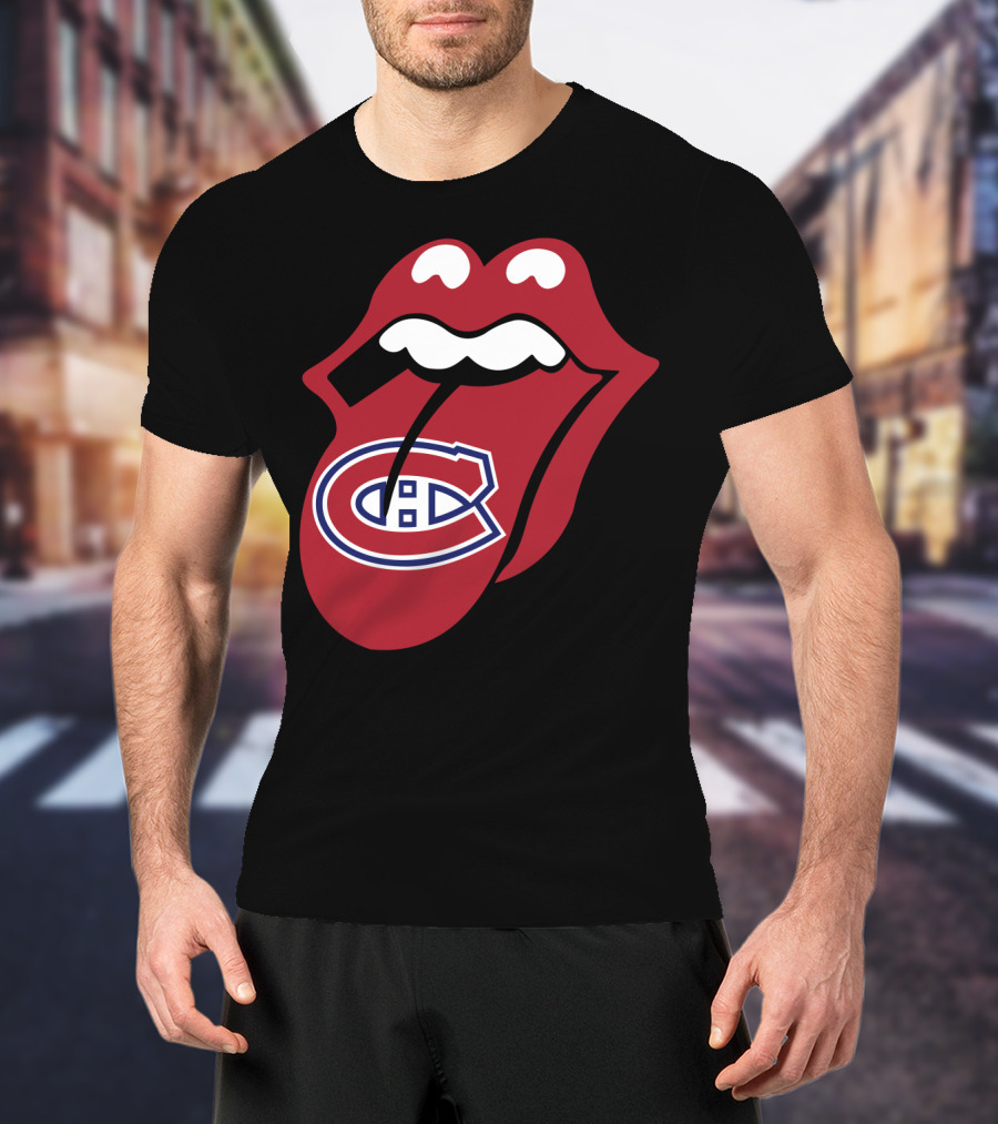 Montreal Canadiens Logo With Iconic Tongue And Lips T-Shirt