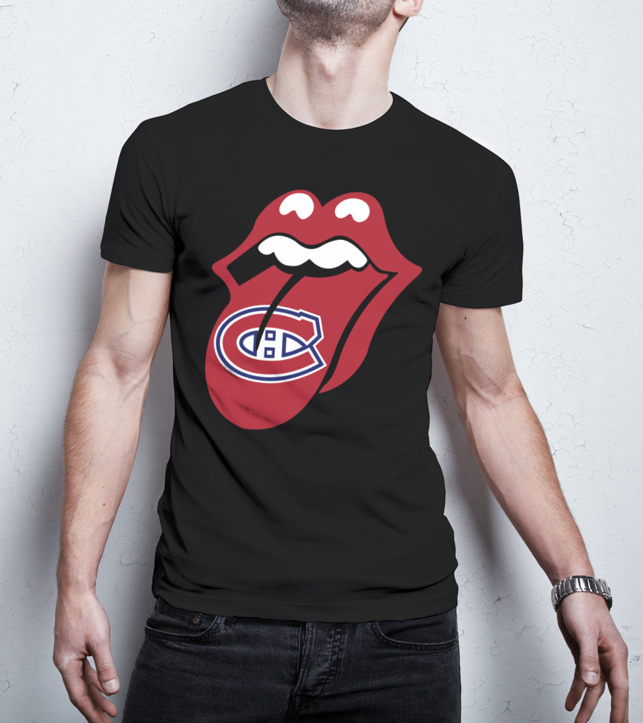 Montreal Canadiens Logo With Iconic Tongue And Lips T-Shirt