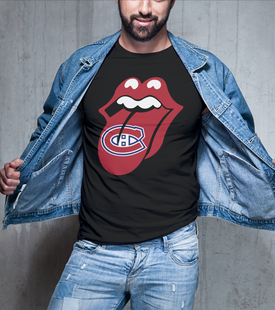 Montreal Canadiens Logo With Iconic Tongue And Lips T-Shirt