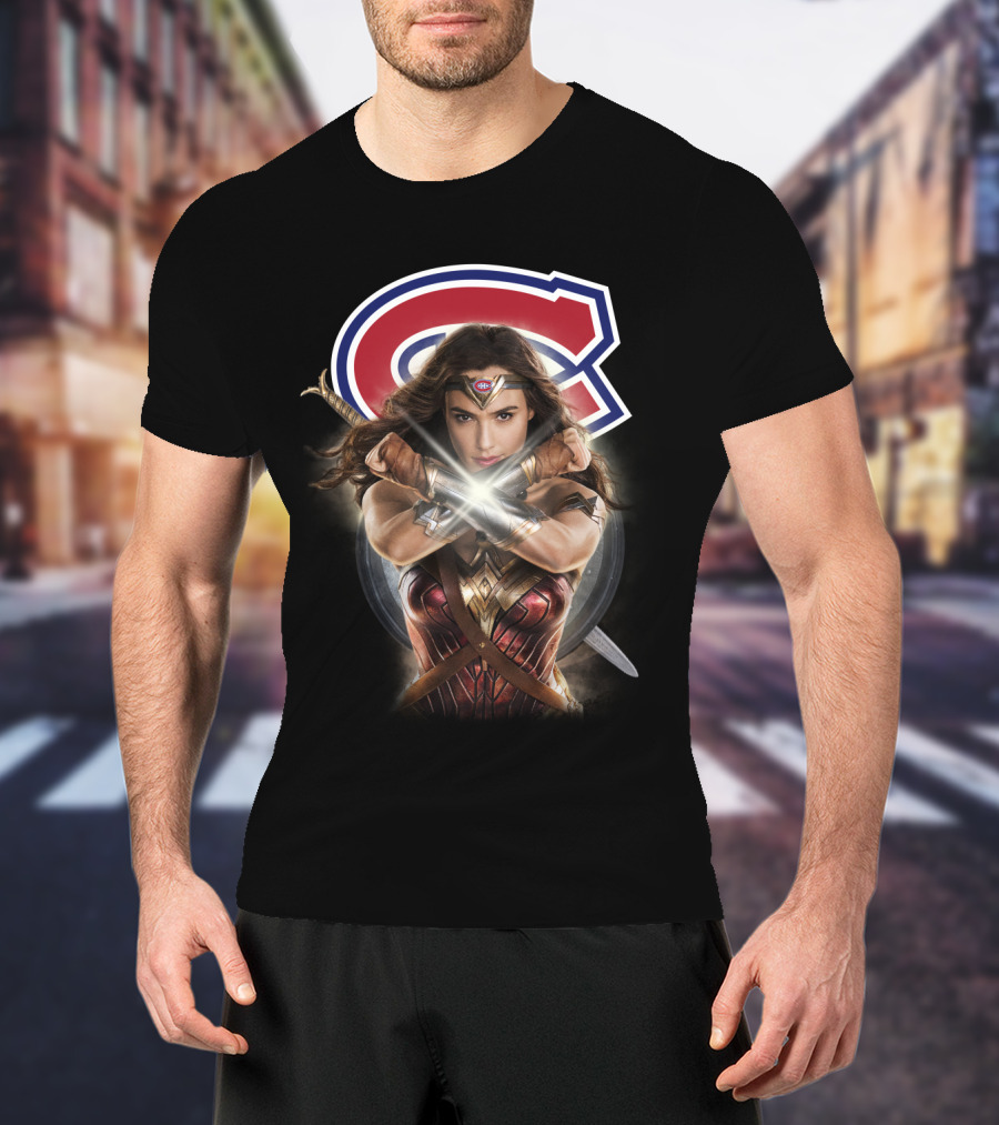 Montreal Canadiens Wonder Woman Crossover T-Shirt
