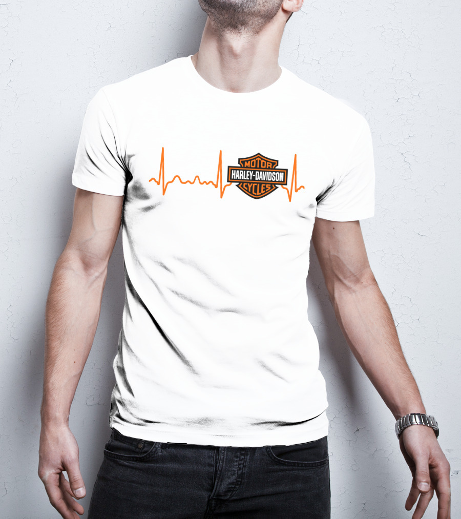 Harley Davidson Heartbeat Motor Cycles T-Shirt
